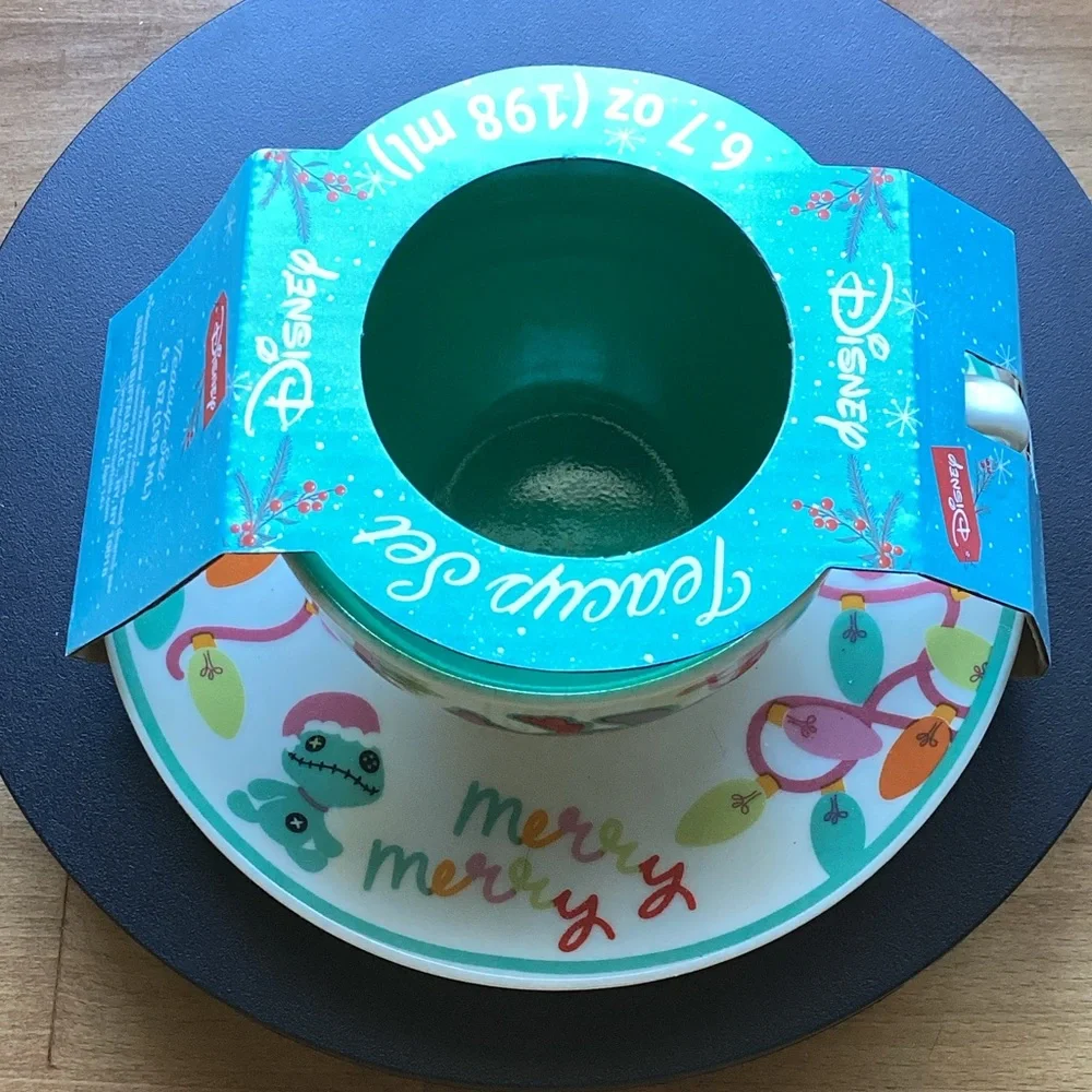 Disney Stitch Christmas teacup set